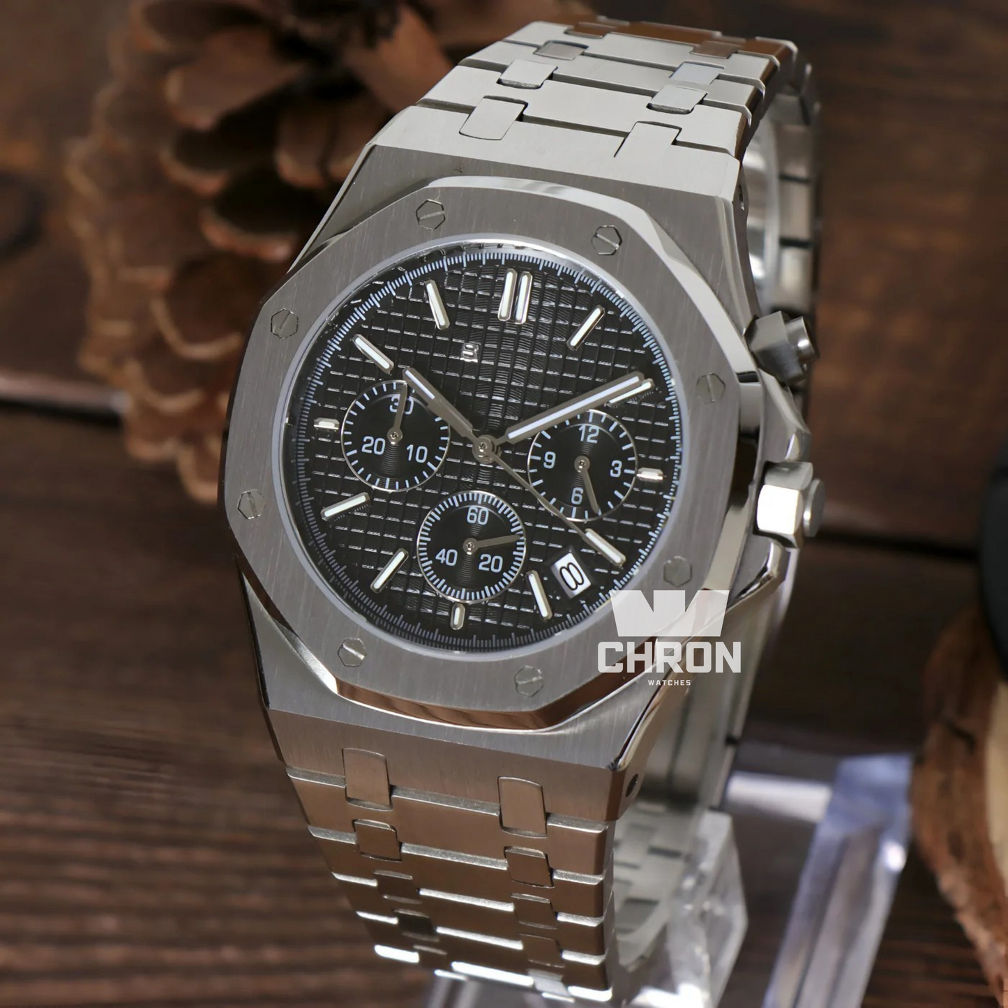S-MOD Royal Oak chronograph BLACK