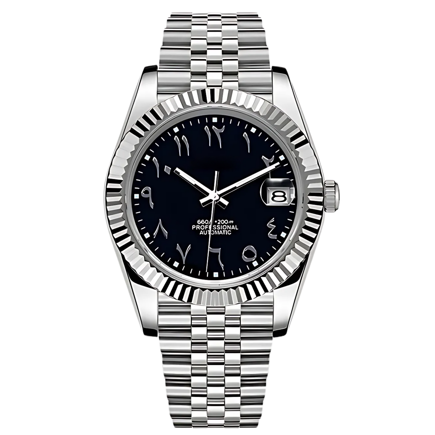 S-MOD Datejust Arabic Dial Black